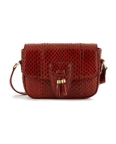 Women's Teen Tassels Bag in Water Snake 